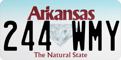 AR license plate 244WMY