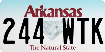 AR license plate 244WTK