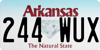 AR license plate 244WUX