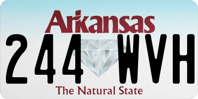 AR license plate 244WVH