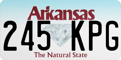 AR license plate 245KPG