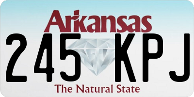 AR license plate 245KPJ