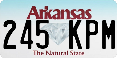 AR license plate 245KPM