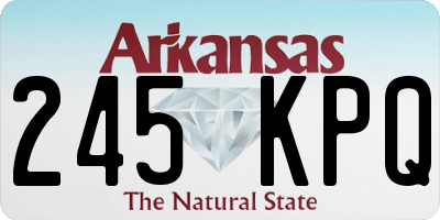 AR license plate 245KPQ