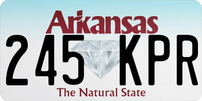 AR license plate 245KPR