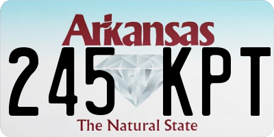 AR license plate 245KPT