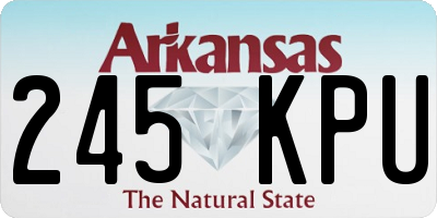 AR license plate 245KPU