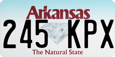 AR license plate 245KPX