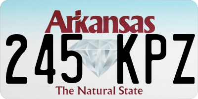 AR license plate 245KPZ