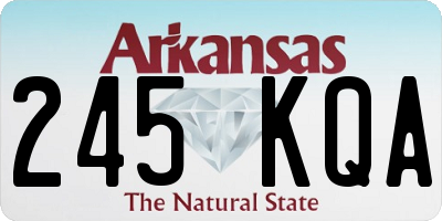 AR license plate 245KQA