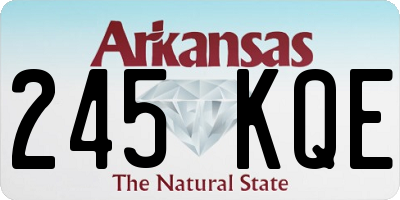 AR license plate 245KQE