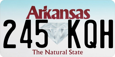 AR license plate 245KQH