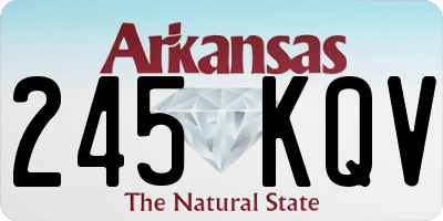 AR license plate 245KQV