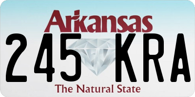 AR license plate 245KRA