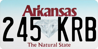 AR license plate 245KRB