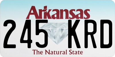 AR license plate 245KRD