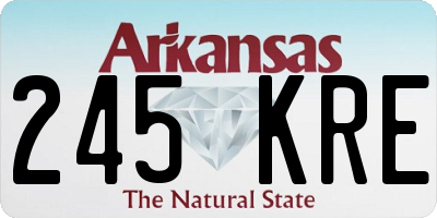 AR license plate 245KRE