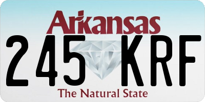 AR license plate 245KRF