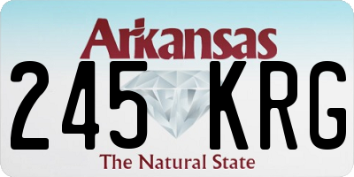AR license plate 245KRG