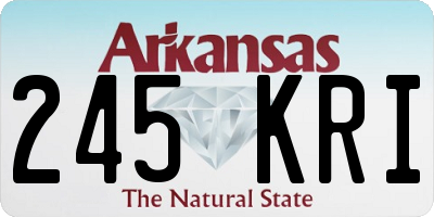 AR license plate 245KRI