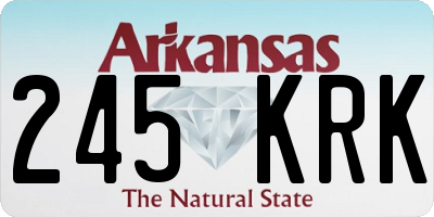AR license plate 245KRK