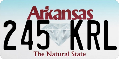 AR license plate 245KRL