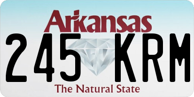 AR license plate 245KRM