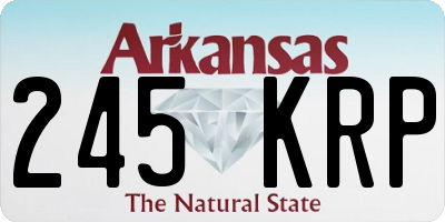 AR license plate 245KRP
