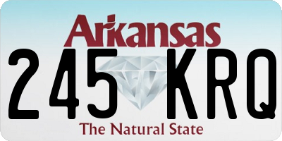 AR license plate 245KRQ