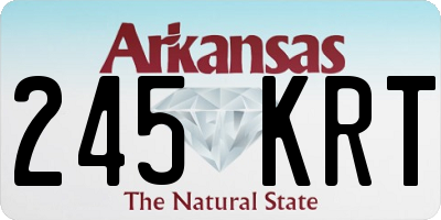 AR license plate 245KRT