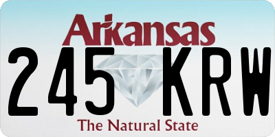 AR license plate 245KRW