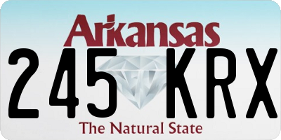 AR license plate 245KRX