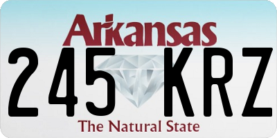 AR license plate 245KRZ