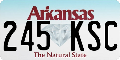 AR license plate 245KSC