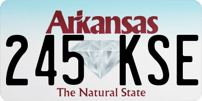 AR license plate 245KSE