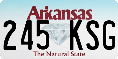 AR license plate 245KSG