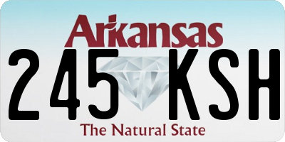 AR license plate 245KSH