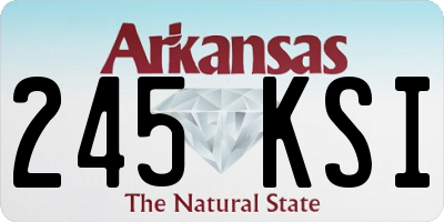 AR license plate 245KSI