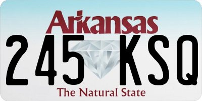 AR license plate 245KSQ