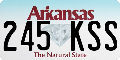 AR license plate 245KSS