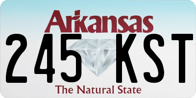 AR license plate 245KST