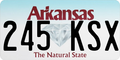 AR license plate 245KSX