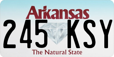 AR license plate 245KSY