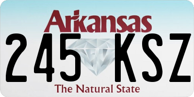 AR license plate 245KSZ