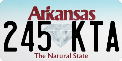AR license plate 245KTA