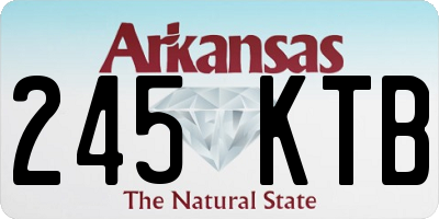 AR license plate 245KTB