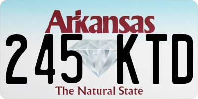 AR license plate 245KTD