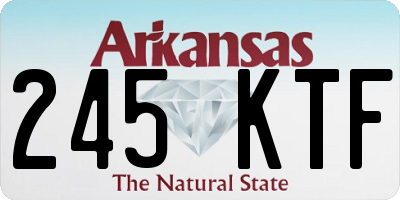 AR license plate 245KTF