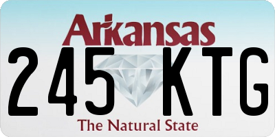 AR license plate 245KTG