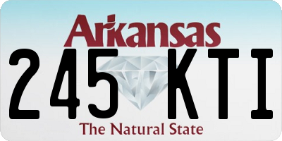 AR license plate 245KTI